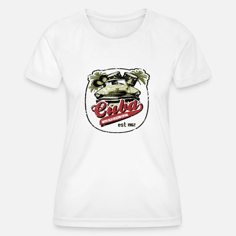 cubasolobraun - Women's Functional T-Shirt - white