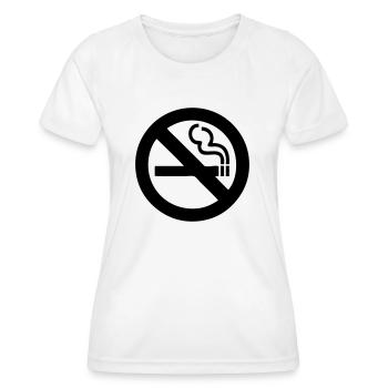 Zigarette - Frauen Funktions-T-Shirt - Weiß - Vorne - AI Model Female 172 dark (172cm)