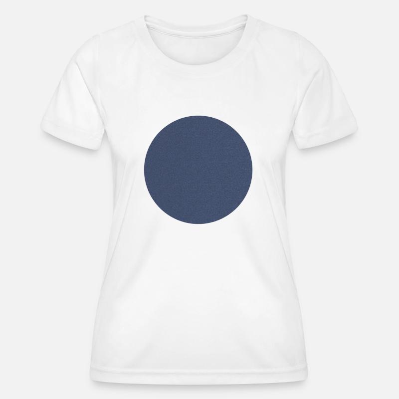 Blue circle - Women's Functional T-Shirt - white