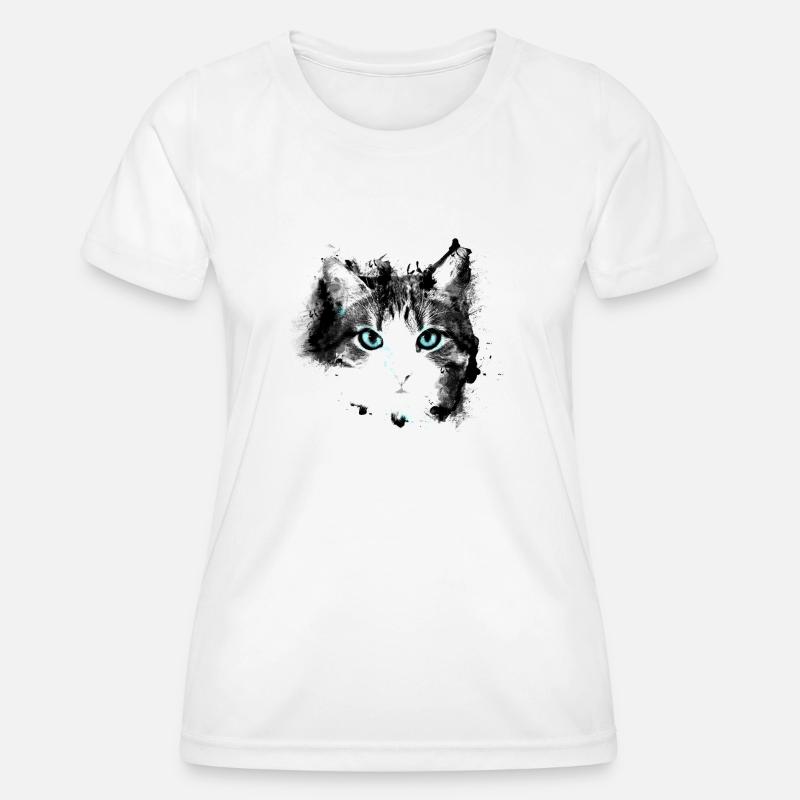 Cat eyes - Women's Functional T-Shirt - white