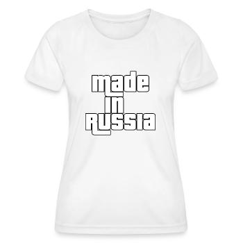 Made in Russia - T-shirt sport Femme - blanc - Devant - AI Model Female 172 dark (172cm)