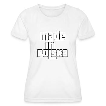 Made in Polska - Women's Functional T-Shirt - white - Front - AI Model Female 172 dark (172cm)