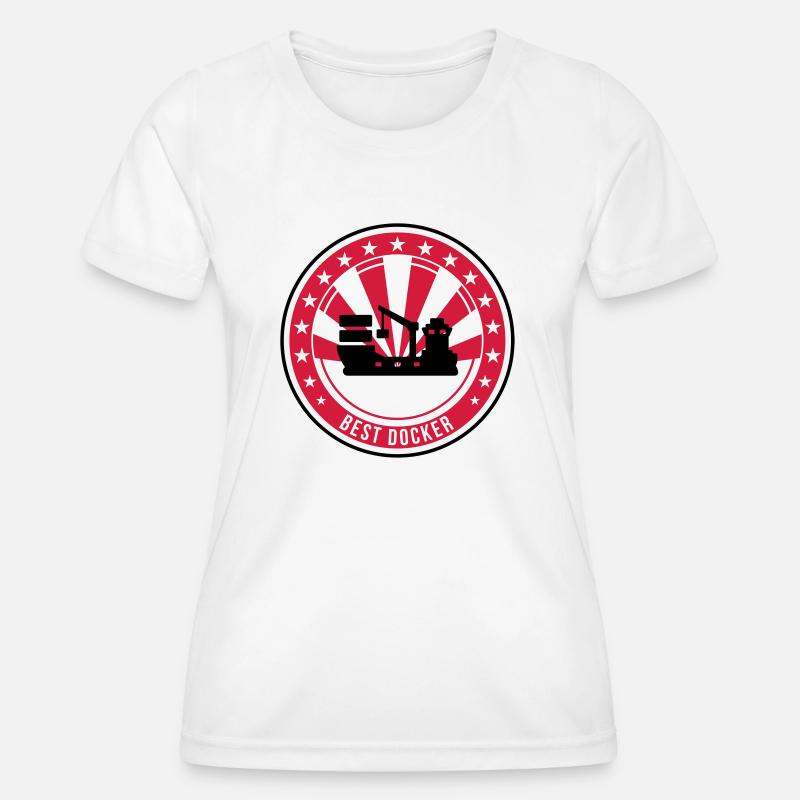 Docker / Dock / Hafenarbeiter / Marin / Boat / Mer - Women's Functional T-Shirt - white