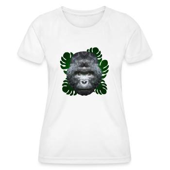 Polygon Gorilla - Frauen Funktions-T-Shirt - Weiß - Vorne - AI Model Female 172 dark (172cm)