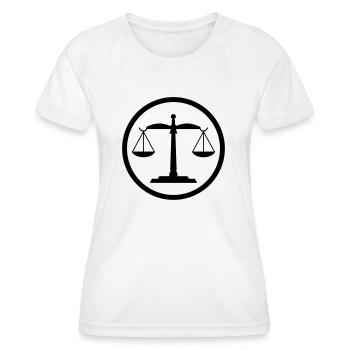 loi - T-shirt sport Femme - blanc - Devant - AI Model Female 172 dark (172cm)