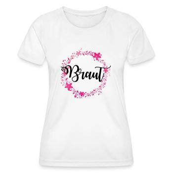 braut kranz - Frauen Funktions-T-Shirt - Weiß - Vorne - AI Model Female 172 dark (172cm)