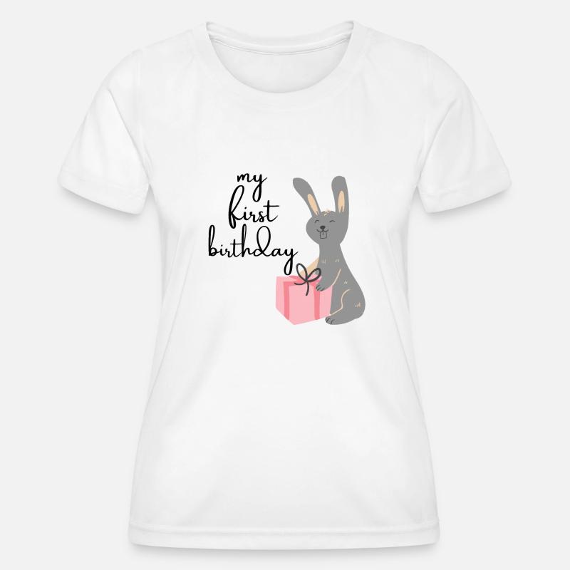 My first birthday! - Women's Functional T-Shirt - white