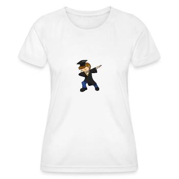 Diplôme de masque diplômé - T-shirt sport Femme - blanc - Devant - AI Model Female 172 dark (172cm)
