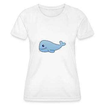 Whale - Women's Functional T-Shirt - white - Front - AI Model Female 172 dark (172cm)