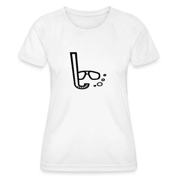 Tauchen Taucher Schnorcheln - Frauen Funktions-T-Shirt - Weiß - Vorne - AI Model Female 172 dark (172cm)