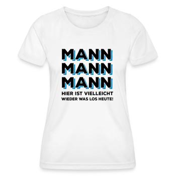 Mann Mann Mann | Farbwechsel - Frauen Funktions-T-Shirt - Weiß - Vorne - AI Model Female 172 dark (172cm)