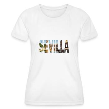 Séville Paisaje Urbano - T-shirt sport Femme - blanc - Devant - AI Model Female 172 dark (172cm)