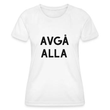 Alle zurücktreten - Frauen Funktions-T-Shirt - Weiß - Vorne - AI Model Female 172 dark (172cm)
