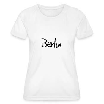 Berlin - Frauen Funktions-T-Shirt - Weiß - Vorne - AI Model Female 172 dark (172cm)