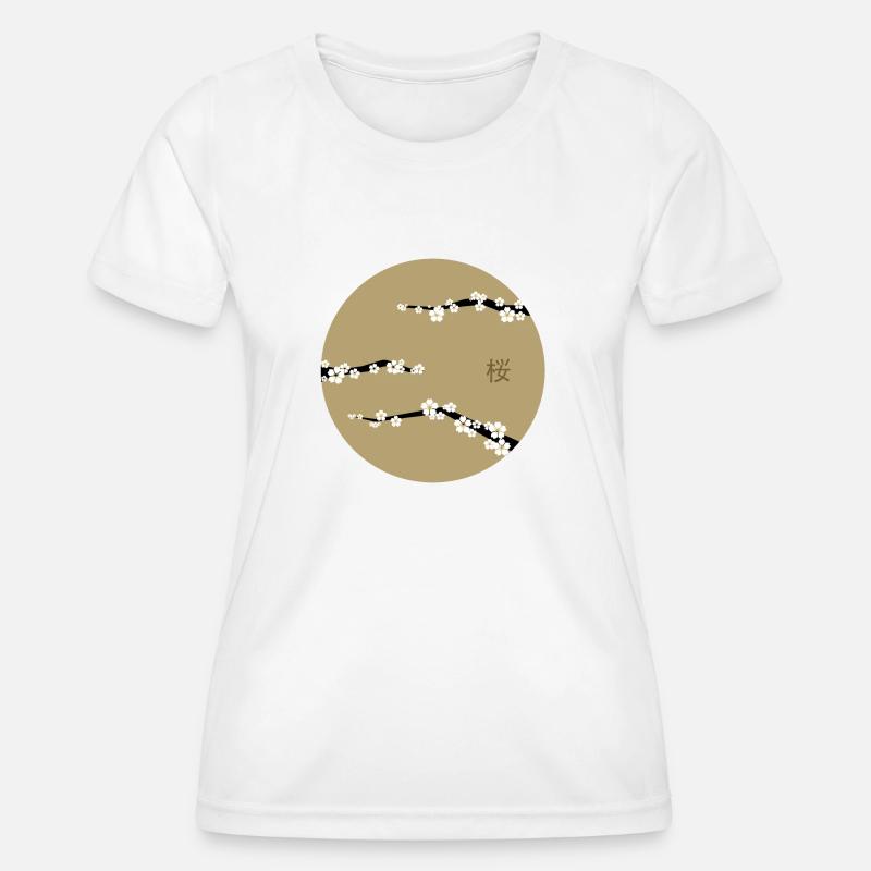 Japan: Sakura - Women's Functional T-Shirt - white