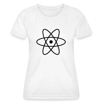 ATOM - Frauen Funktions-T-Shirt - Weiß - Vorne - AI Model Female 172 dark (172cm)