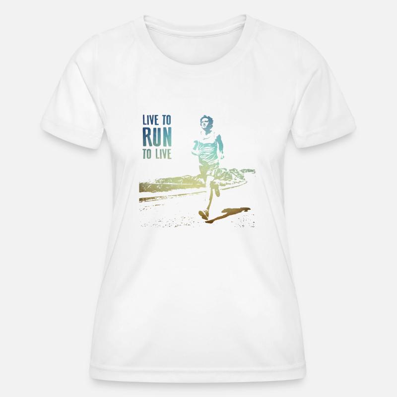 Run - Women's Functional T-Shirt - white