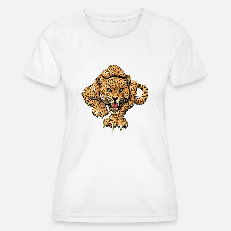 leopard - Women's Functional T-Shirt - white