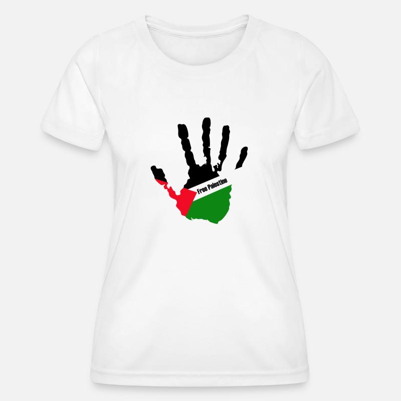 free palestine - Women's Functional T-Shirt - white