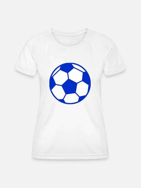 Football blue white - Women's Functional T-Shirt - white