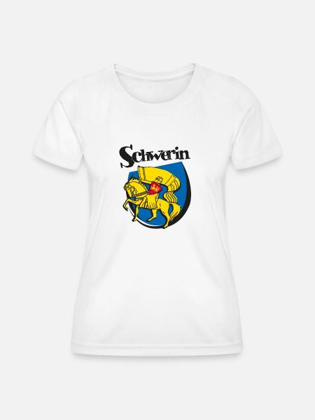 Schweriner Wappen - Frauen Funktions-T-Shirt - Weiß