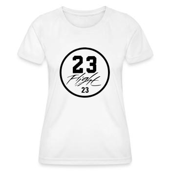 23 FLIGHT - Women's Functional T-Shirt - white - Front - AI Model Female 172 dark (172cm)