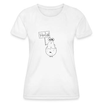 Extraterrestre mignon - T-shirt sport Femme - blanc - Devant - AI Model Female 172 dark (172cm)