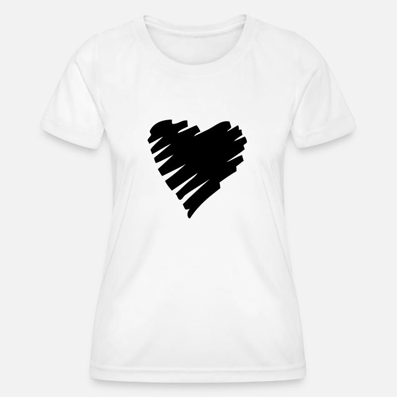 Heart - Women's Functional T-Shirt - white