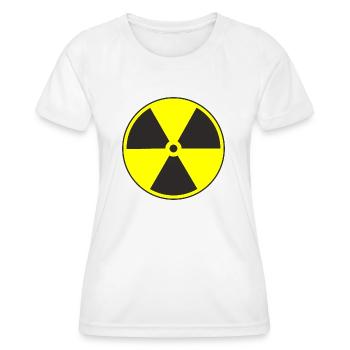 Radioactif - T-shirt sport Femme - blanc - Devant - AI Model Female 172 dark (172cm)