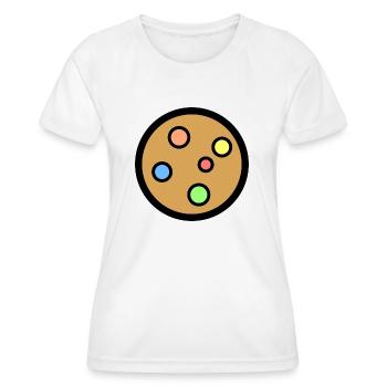 Biscuit - T-shirt sport Femme - blanc - Devant - AI Model Female 172 dark (172cm)