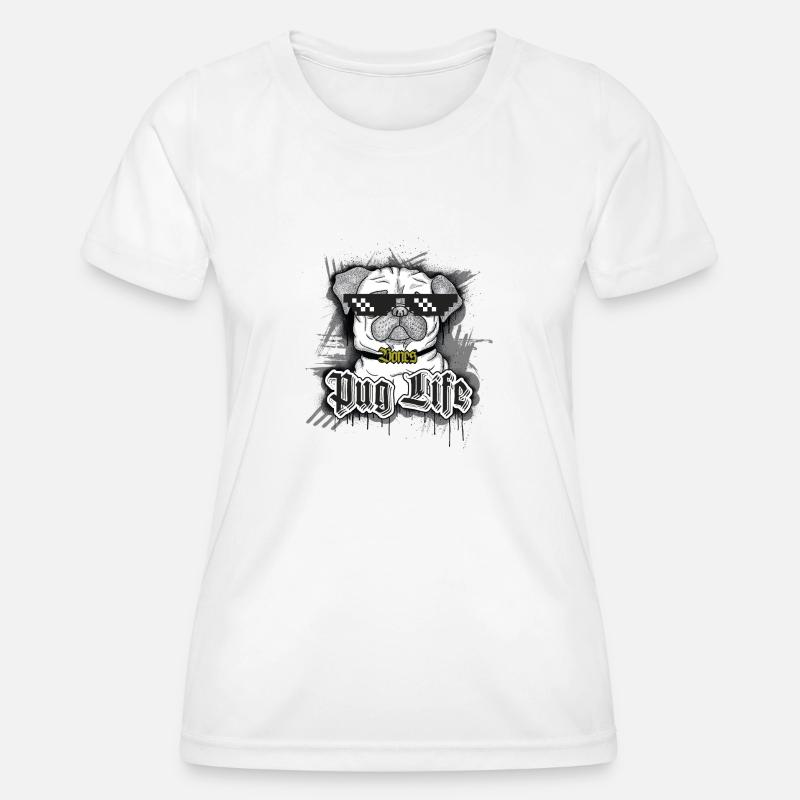Pug Life - Women's Functional T-Shirt - white