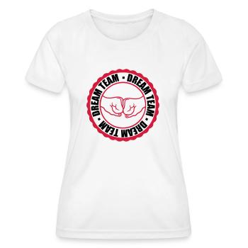 Équipe de rêve Stamp - T-shirt sport Femme - blanc - Devant - AI Model Female 172 dark (172cm)