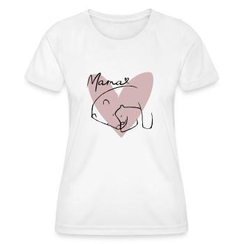 Mama Bear - Women's Functional T-Shirt - white - Front - AI Model Female 172 dark (172cm)