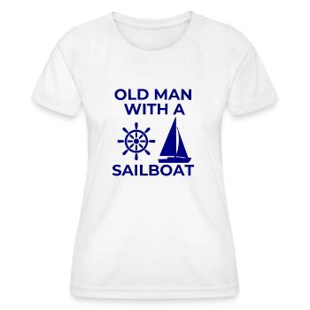 Sail - Women's Functional T-Shirt - white - Front - AI Model Female 172 dark (172cm)