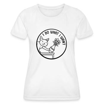 Do what I want - Women's Functional T-Shirt - white - Front - AI Model Female 172 dark (172cm)
