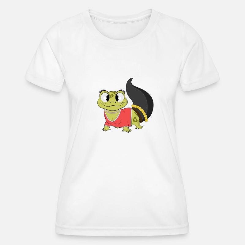 Lady Gecko - Women's Functional T-Shirt - white