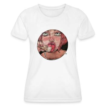 Ice Cream Girl - Frauen Funktions-T-Shirt - Weiß - Vorne - AI Model Female 172 dark (172cm)