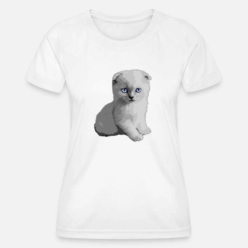 Cute Kitty Kitten - Women's Functional T-Shirt - white