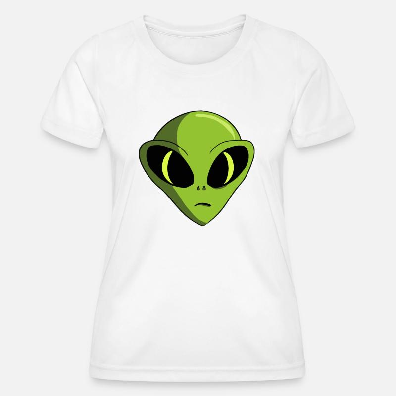 Alien Head - Women's Functional T-Shirt - white