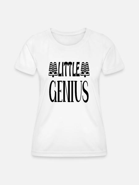 little genius - Frauen Funktions-T-Shirt - Weiß