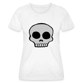 Schädel Skelett cool Design - Frauen Funktions-T-Shirt - Weiß - Vorne - AI Model Female 172 dark (172cm)