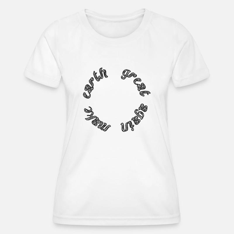 make earth great again - Women's Functional T-Shirt - white