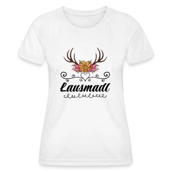 Lausmadl | Trachten Mode Dirndl - Frauen Funktions-T-Shirt - Weiß - Vorne - AI Model Female 172 dark (172cm)