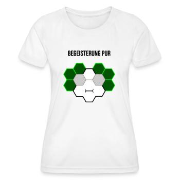 Begeisterung pur - Frauen Funktions-T-Shirt - Weiß - Vorne - AI Model Female 172 dark (172cm)