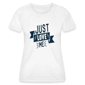 Aimez-moi tout simplement - T-shirt sport Femme - blanc - Devant - AI Model Female 172 dark (172cm)