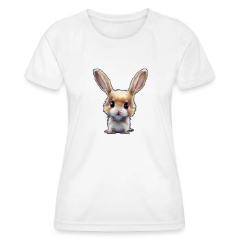 süßer Hase - Frauen Funktions-T-Shirt - Weiß - Vorne - AI Model Female 172 dark (172cm)