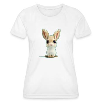 extrem süßer Hase - Frauen Funktions-T-Shirt - Weiß - Vorne - AI Model Female 172 dark (172cm)