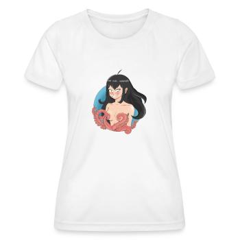 animé tentacule censurer - T-shirt sport Femme - blanc - Devant - AI Model Female 172 dark (172cm)