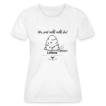 Spreewald Lutkies Sagen kleine Leute - Frauen Funktions-T-Shirt - Weiß - Vorne - AI Model Female 172 dark (172cm)