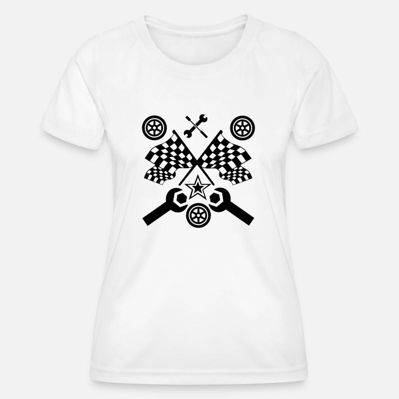 Car - Women's Functional T-Shirt - white